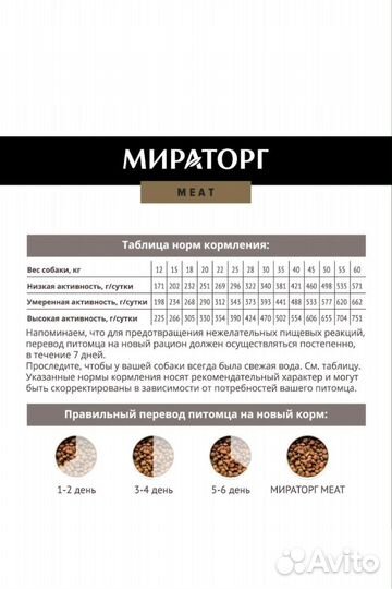 Сухой корм для собак мираторг 10кг