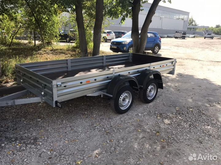 Прицеп двухосный Мзса 817732 размер 3,5х1,5х0,3