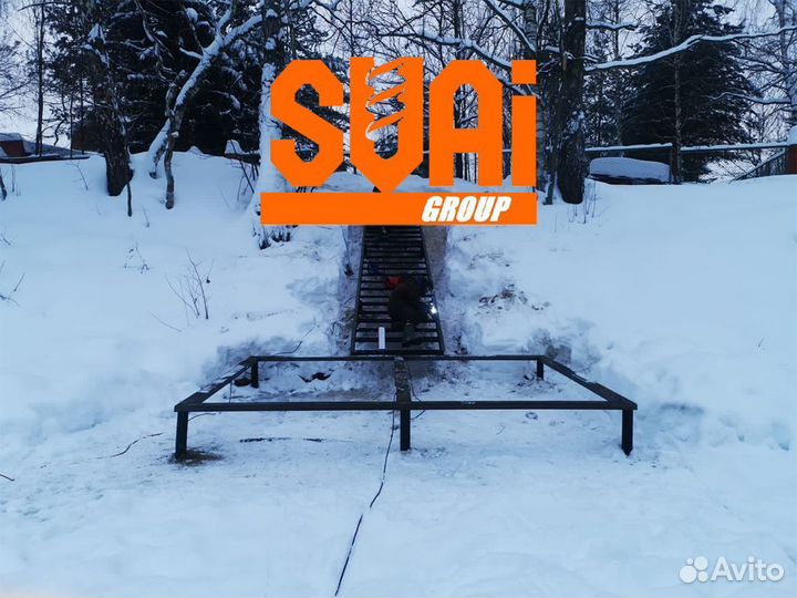 Винтовые сваи под ключ. Установка винтовых свай