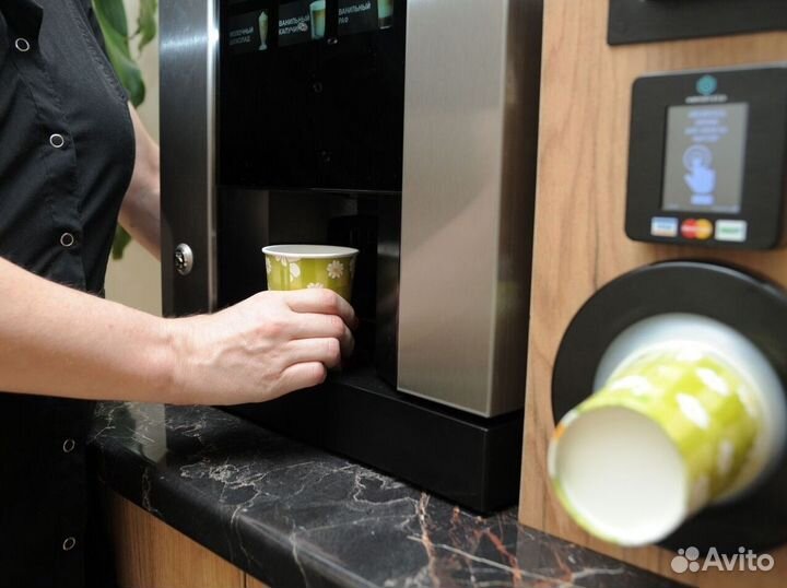 Cтойка в стиле Starbucks для кофейни