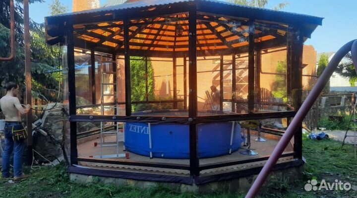 Мягкие окна под ключ