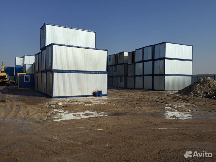 Вагончик для строителей с электрикой