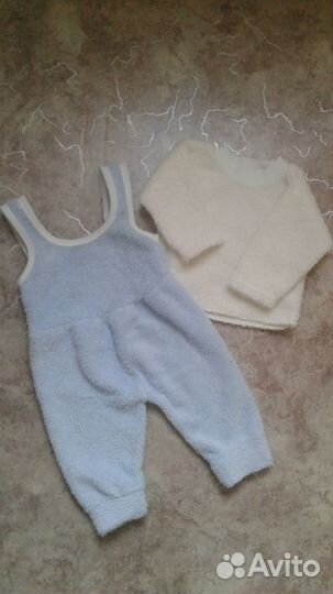 Комплект пушистый из велсофта, р.68