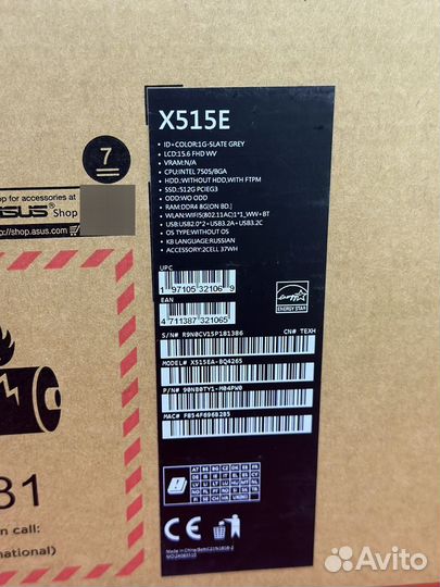 Ноутбук asus X515EA-BQ4265