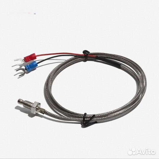 Термопара тип K М6 резьба 3 метра 0 +600 град 10шт