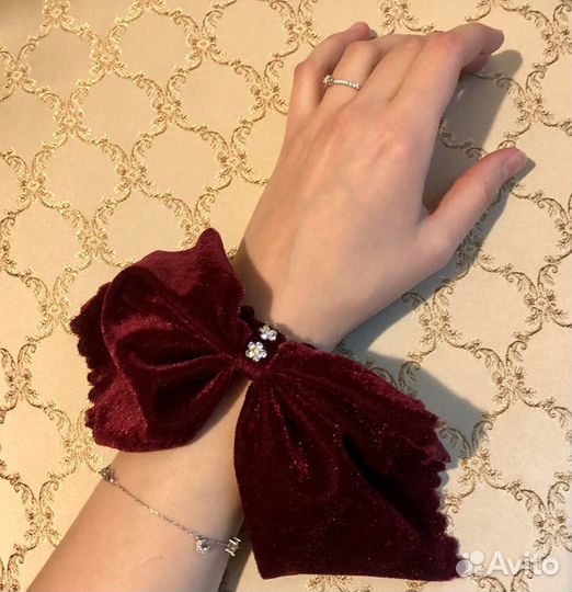 Бархатные резинки для волос