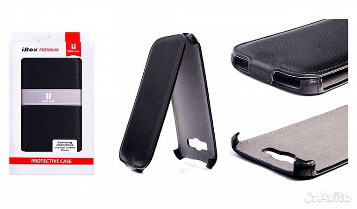 Флип-Кейс на samsung Galaxy Grand Neo (Чёрный) NEW