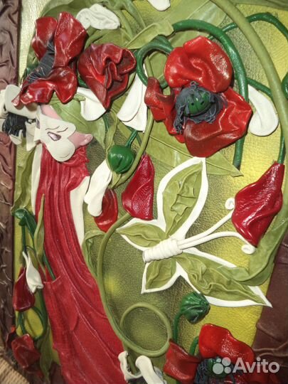 Картина из натуральной кожи или меняю