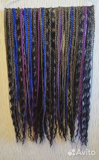 Комплект де кос, косы и кудри