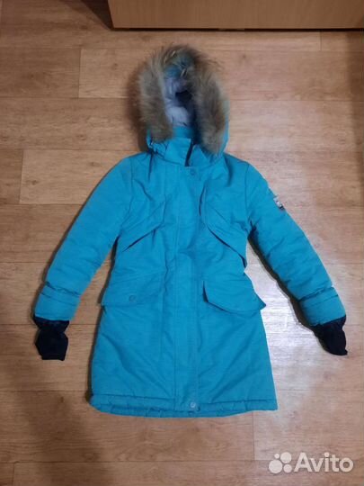 Мембранная зимняя куртка для девочки от 5-9лет