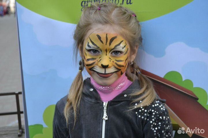 Аквагрим, бодиарт, блеск-тату