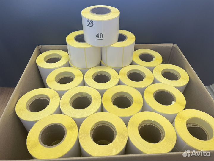 Термоэтикетки 58х40 в розницу и оптом