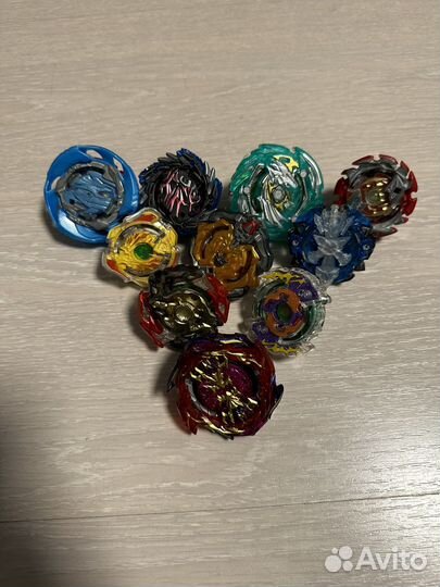 Волчок Beyblade 10 штук