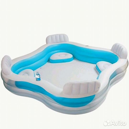 Большой надувной бассейн для всей семьи 5.3м²