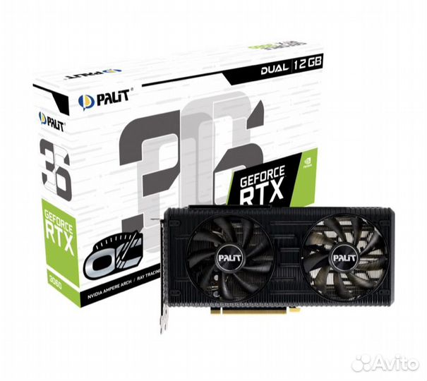 Видеокарта Palit nvidia GeForce RTX 3060 dual OC