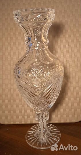 Ваза СССР большая хрусталь