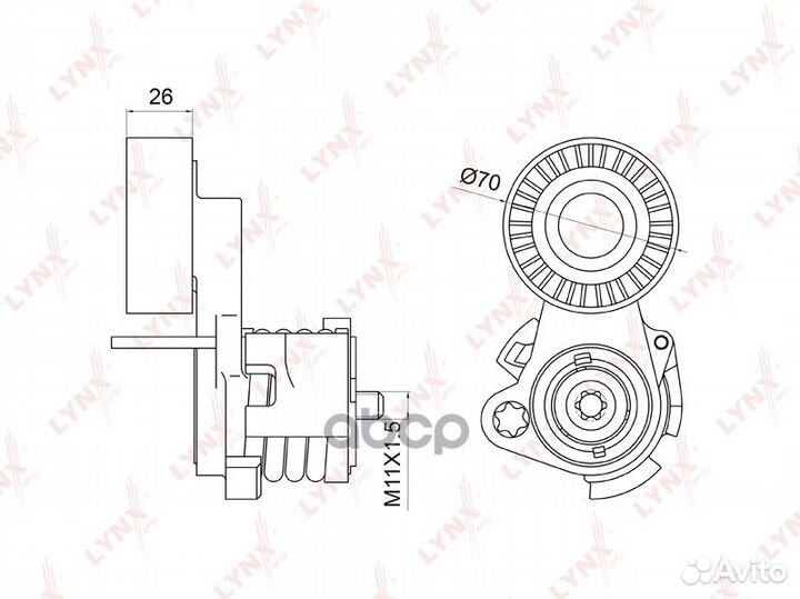 Натяжитель ремня навесного оборудования BMW N52