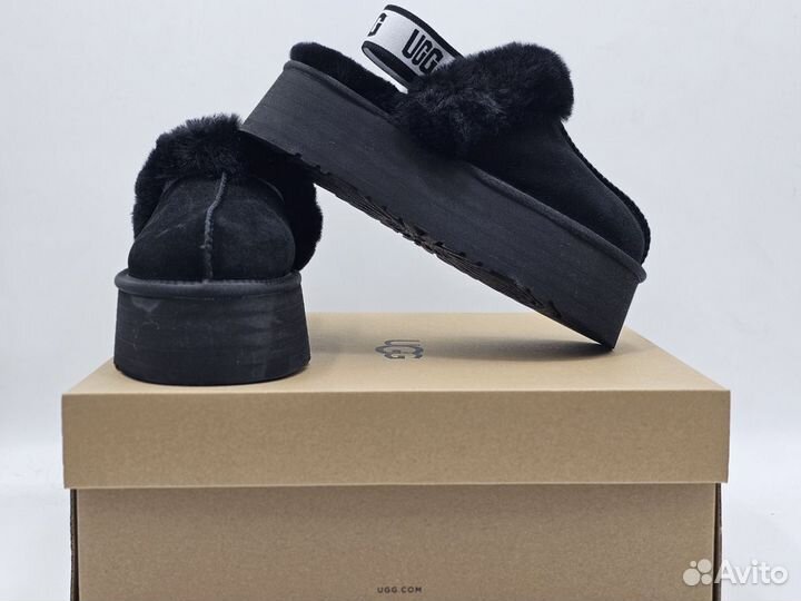 Ugg Funkette Suede Platform Black