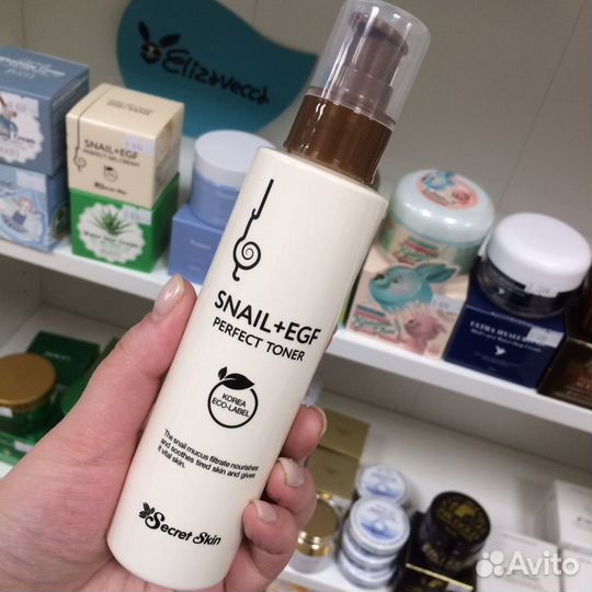 Корея Secret skin тонер с муцином улитки и факторо