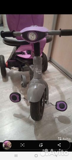 Велосипед с родительской ручкой