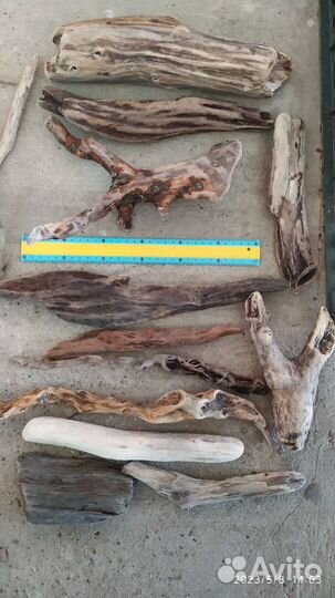 Дрифтвуд для поделок, шишки, коряги