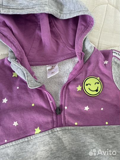 Теплый костюм на девочку 80