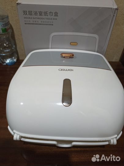 Держатель для туалетной бумаги с полкой и ящиком