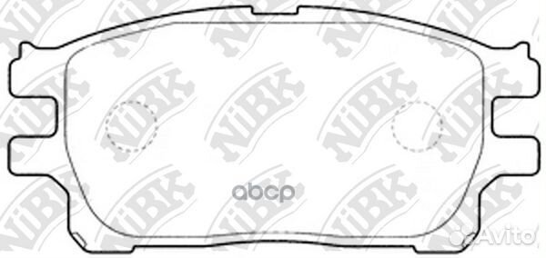 Колодки тормозные дисковые передние NiBK PN1784