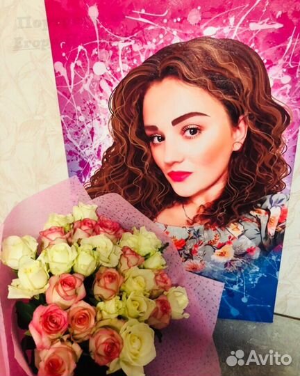 Портрет по фото, картина на холсте