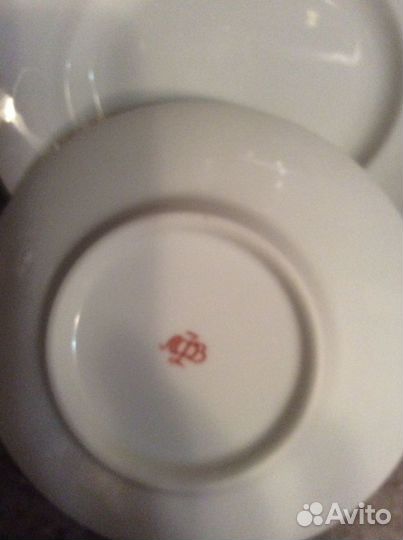 Менажница, блюдца лфз, чешские фарфоровые тарелки