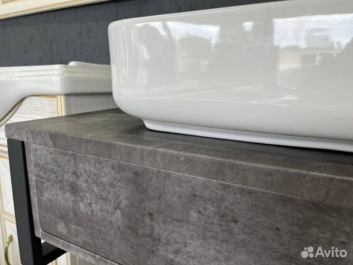 Подвесная Тумба grunge loft 100П Бетон