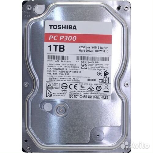 Продам жесткий диск HDD Toshiba 1 Tb