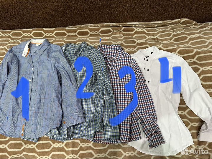 Рубашки на мальчика 134,140