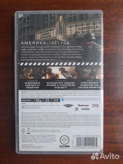 Wolfenstein the new colossus Nintendo switch