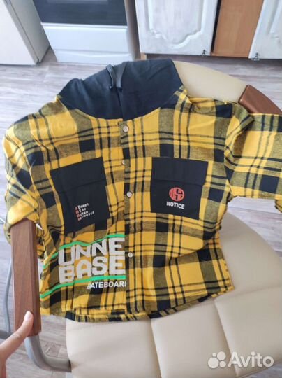 Рубашка в клетку для мальчика садовод