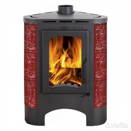 Печь Экокамин Бавария Угловая Радиус изразцовая Ба