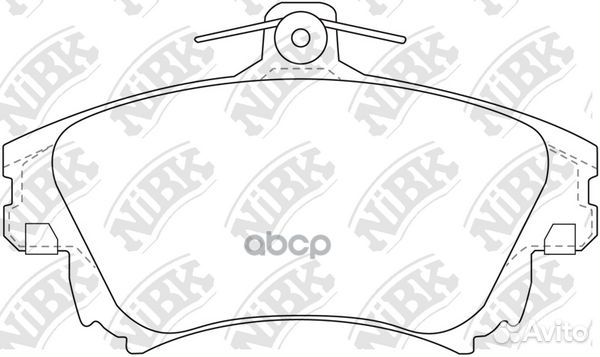 Колодки тормозные дисковые mitsubishi carisma 1