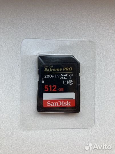 Карта памяти SanDisk sdxc 512GB Extreme Pro