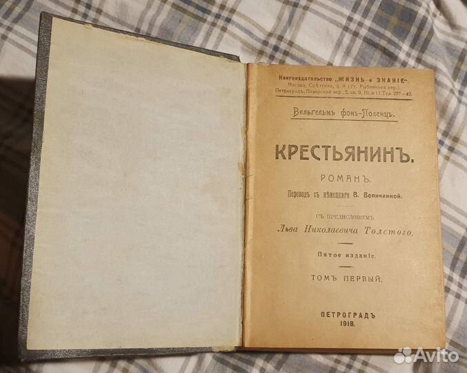 Крестьянин Вильгельм фон Поленц 1918год