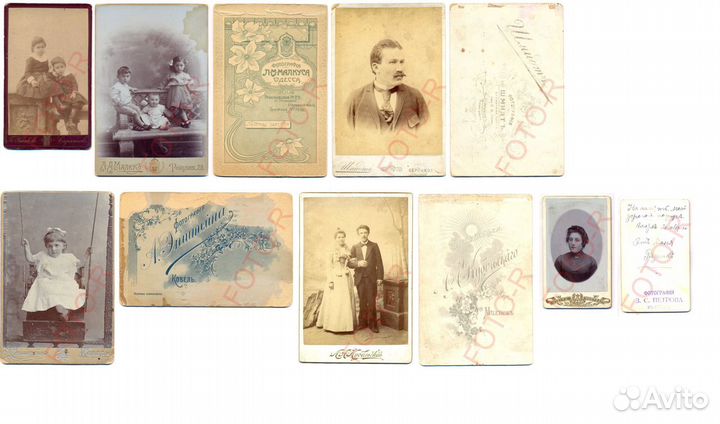 Старинные фото на паспорту