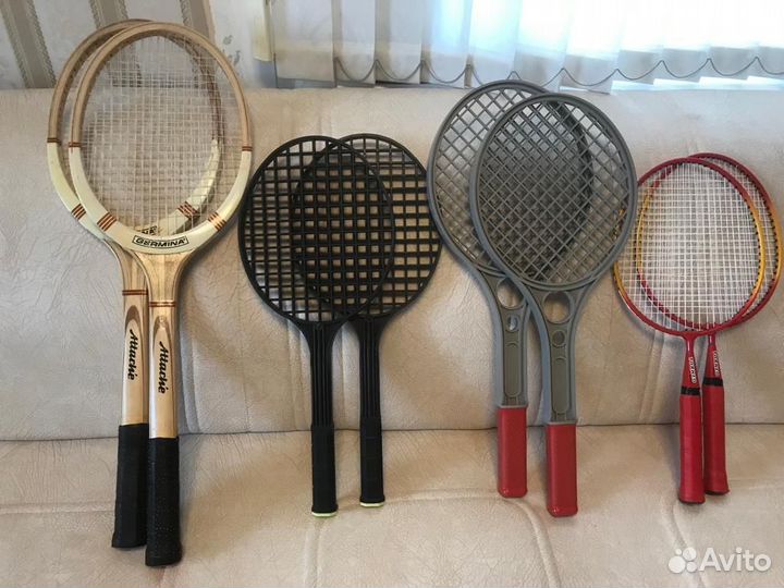 Ракетки для тенниса, бадминтона