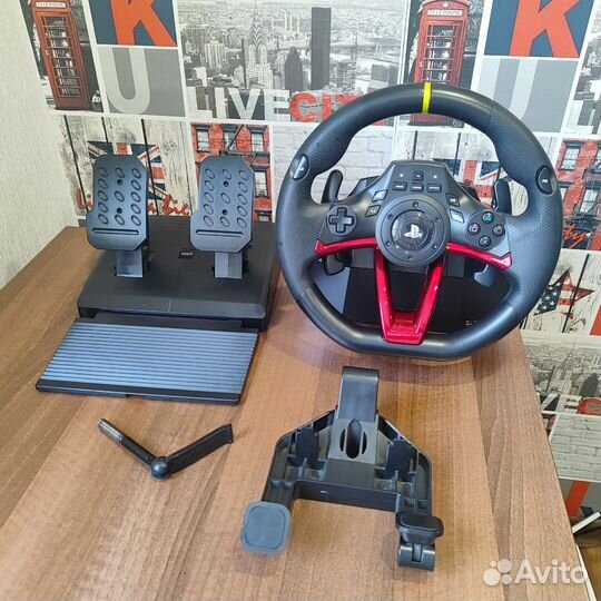 Руль Hori Racing Wheel Apex черно красный