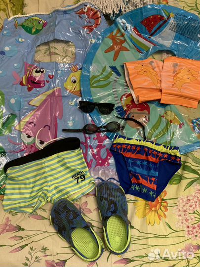 Комплект кросы сабо плавки для пляжа