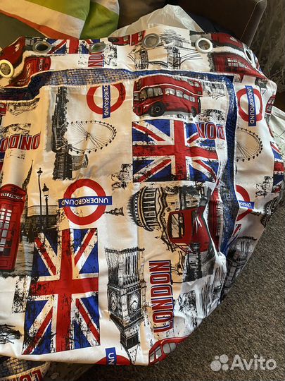 Новый комплект шторы и тюль