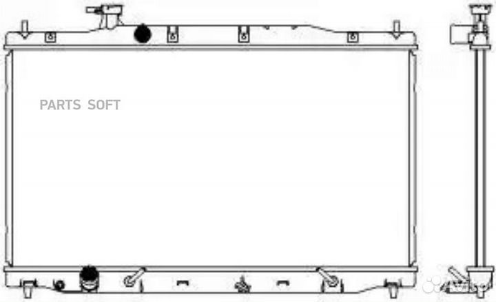 Радиатор охлаждения Хонда CR-V 2006