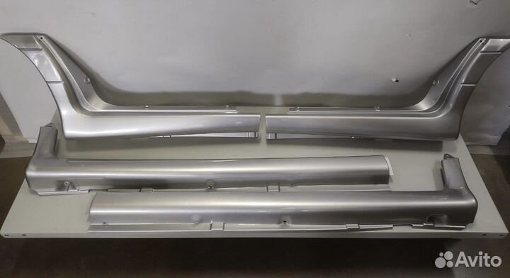 Накладки порогов пластиковые (в цвет) ваз 2114-15