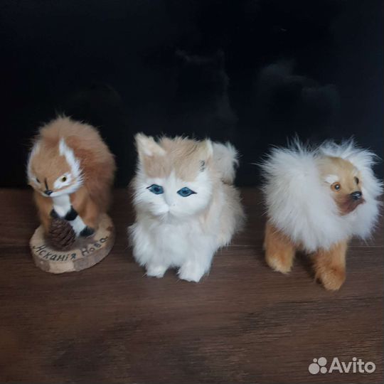 Сувениры статуэтки мех натуральный