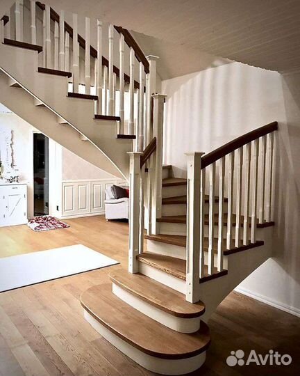 Деревянные лестницы на косоурах