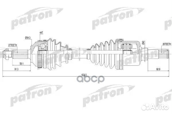 Полуось лев ford: mondeo I 1.6 i 16V/1.8 i 16V/1.8