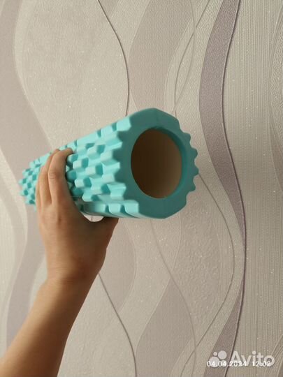 Ролл для МФР 30*9 голубой рифленый